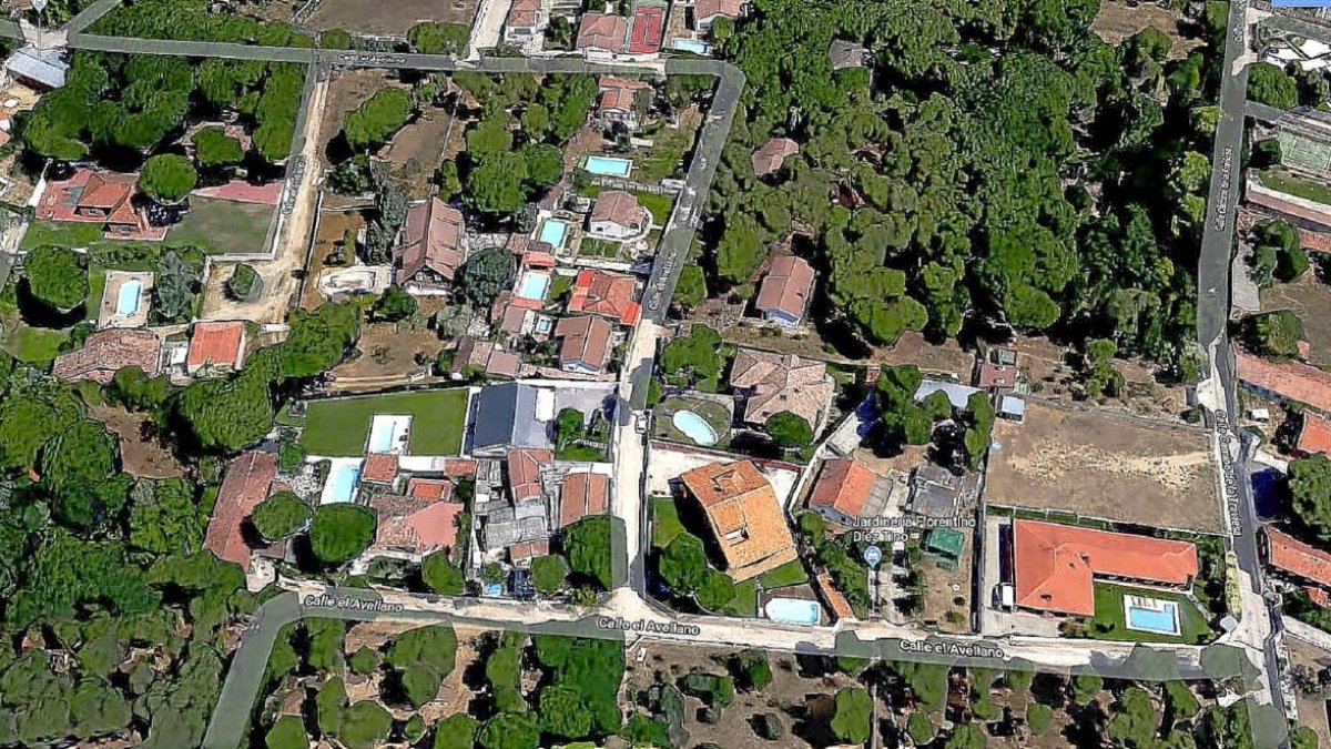 Infografía del entorno de la calle Avellano, una de las que permanecen con solado de tierra y que será asfaltada dentro del plan.-GGL MAPS