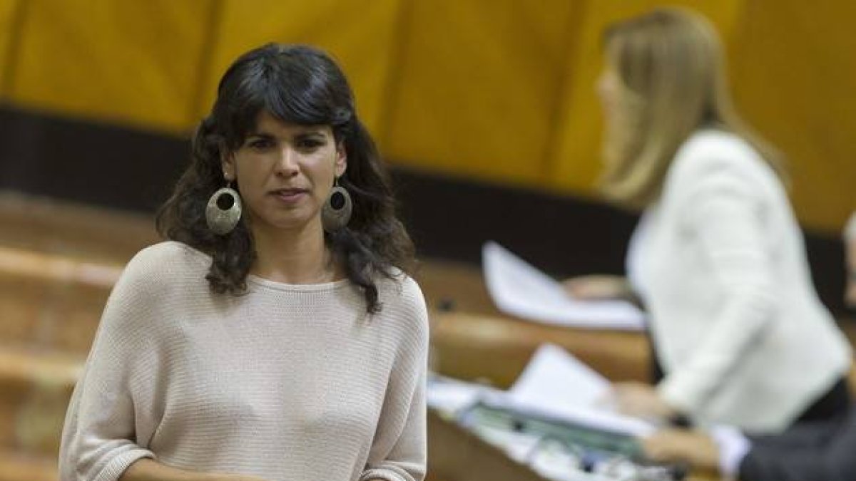 La líder andaluza de Podemos, Teresa Rodríguez, en una imagen de archivo.-Foto: EFE / JULIO MUÑOZ