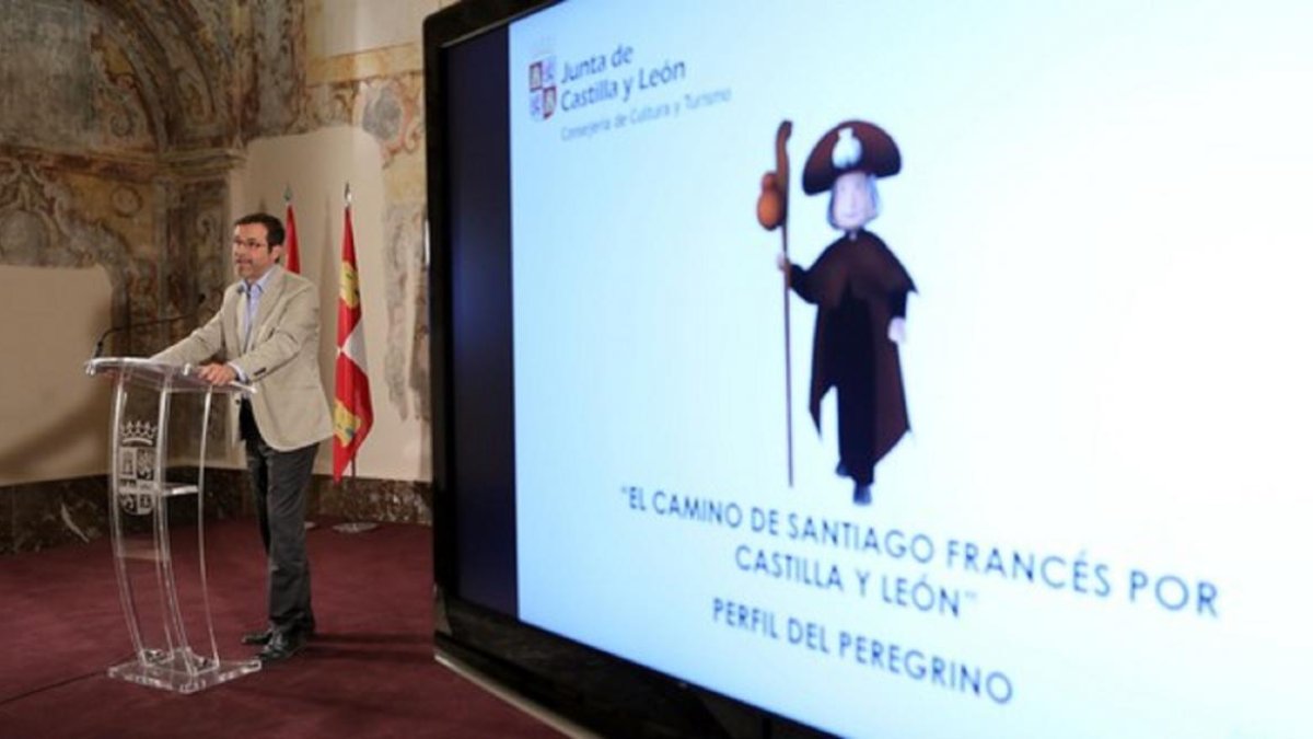 El director general de Turismo, Javier Ramírez, presenta datos del perfil del peregrino del Camino de Santiago en Castilla y León-Rubén Cacho / ICAL