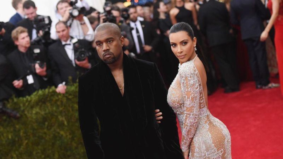 Kanye West  y Kim Kardashian.-GETTY IMAGES NORTH AMERICA