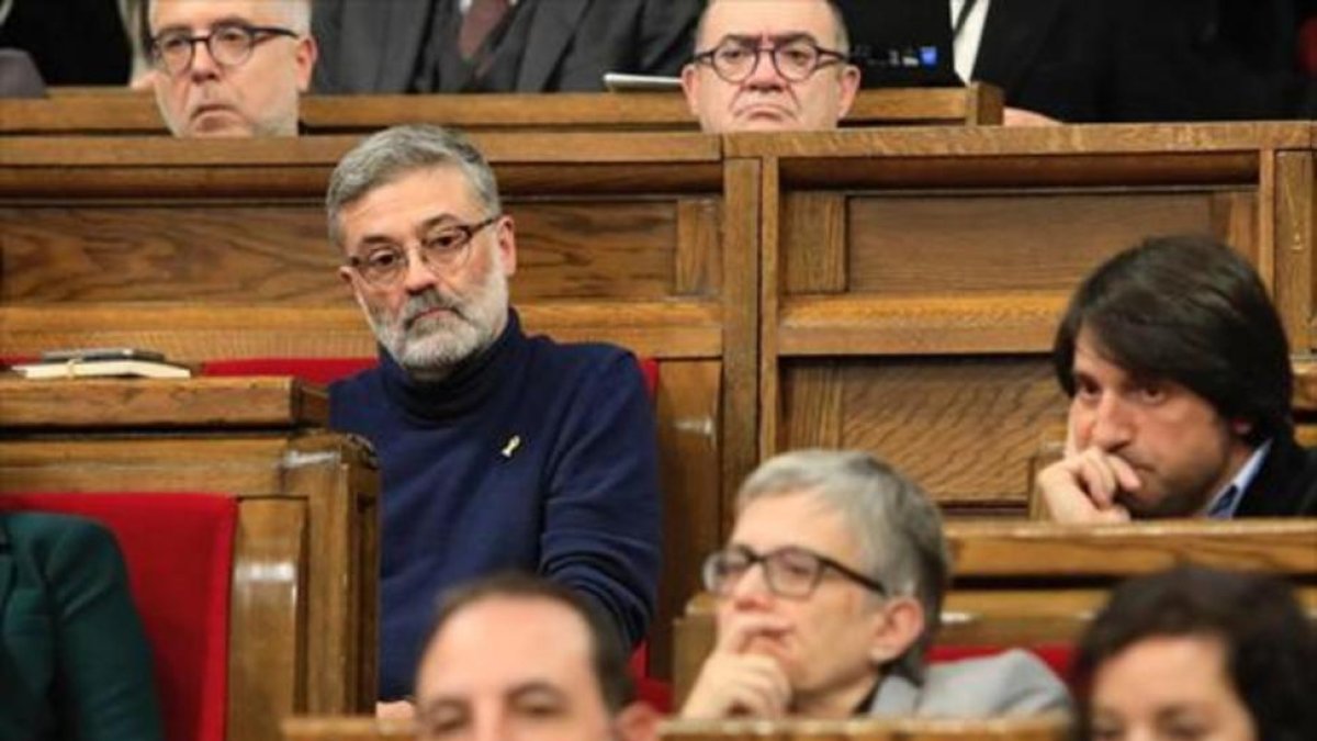Carles Riera, en el parlament-EL PERIÓDICO