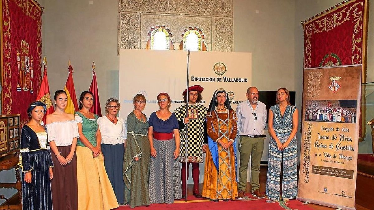 Presentación de la recreación histórica del encierro de la Reina de Castilla en Alaejos.-ICAL