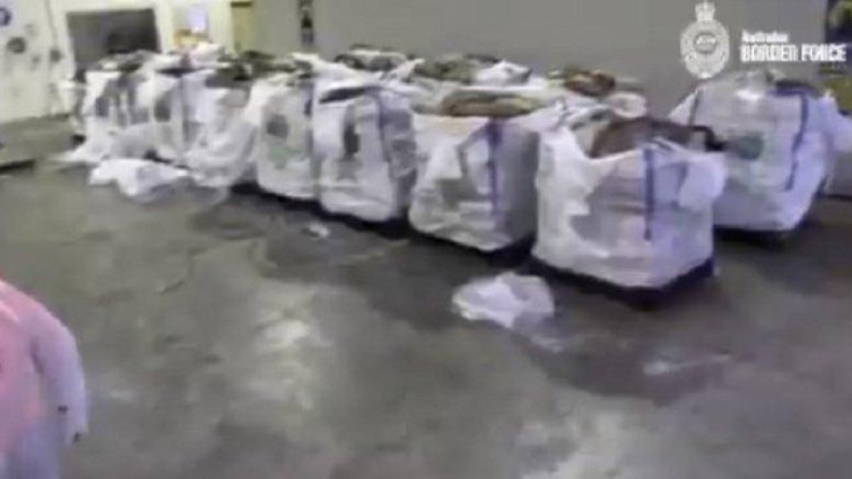 La droga está valorizada en 343,8 millones de euros en el mercado negro.-BORDER FORCE