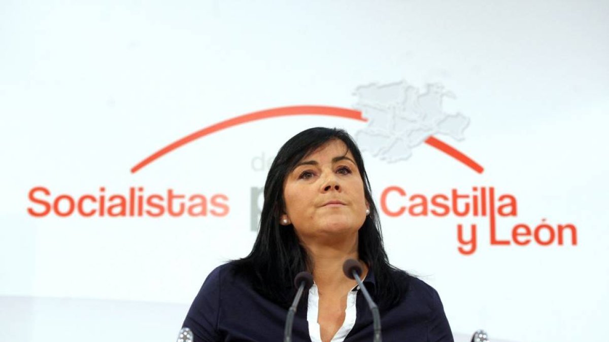 La secretaria de Organización del PSCyL-PSOE, Ana Sánchez, presenta el balance de legislatura en Castilla y León-Ical