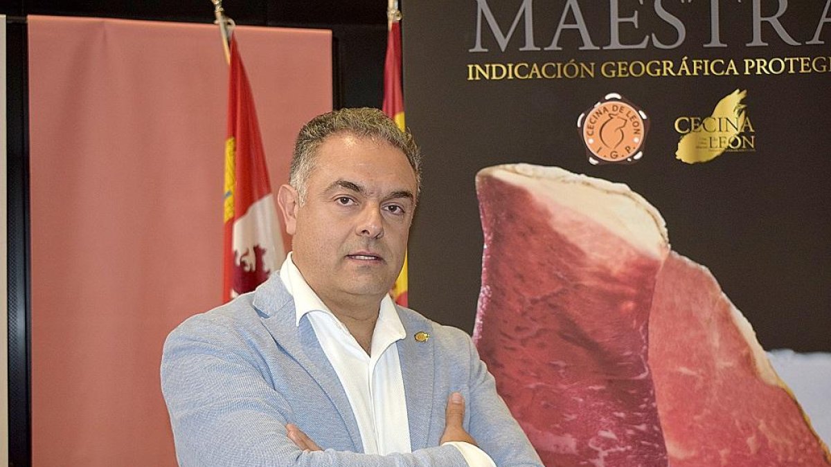 José Luis Nieto presidente de la IGP (Indicación Geográfica Protegida) Cecina de León.-E. M.
