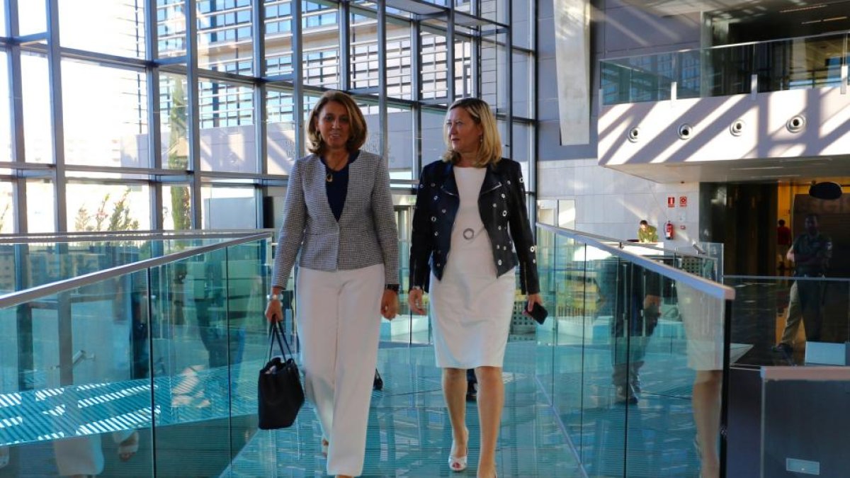 Pilar del Olmo, y la secretaria general de Industria y de la Pequeña y Mediana Empresa, Begoña Cristeto, presentan una iniciativa conjunta en materia de Industria 4.0.-ICAL
