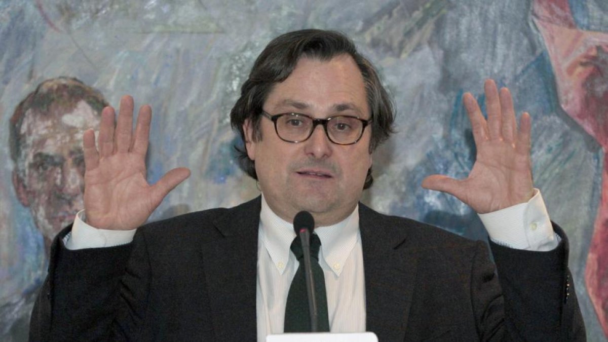 El director del diario 'La Razón', Francisco Marhuenda, en un acto en Madrid, en el 2013.-Alberto Martin / EFE