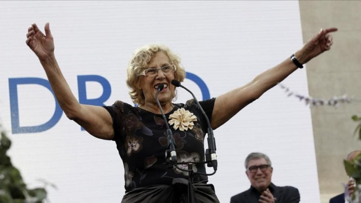 La alcaldesa de Madrid, Manuela Carmena.-FERNANDO ALVARADO