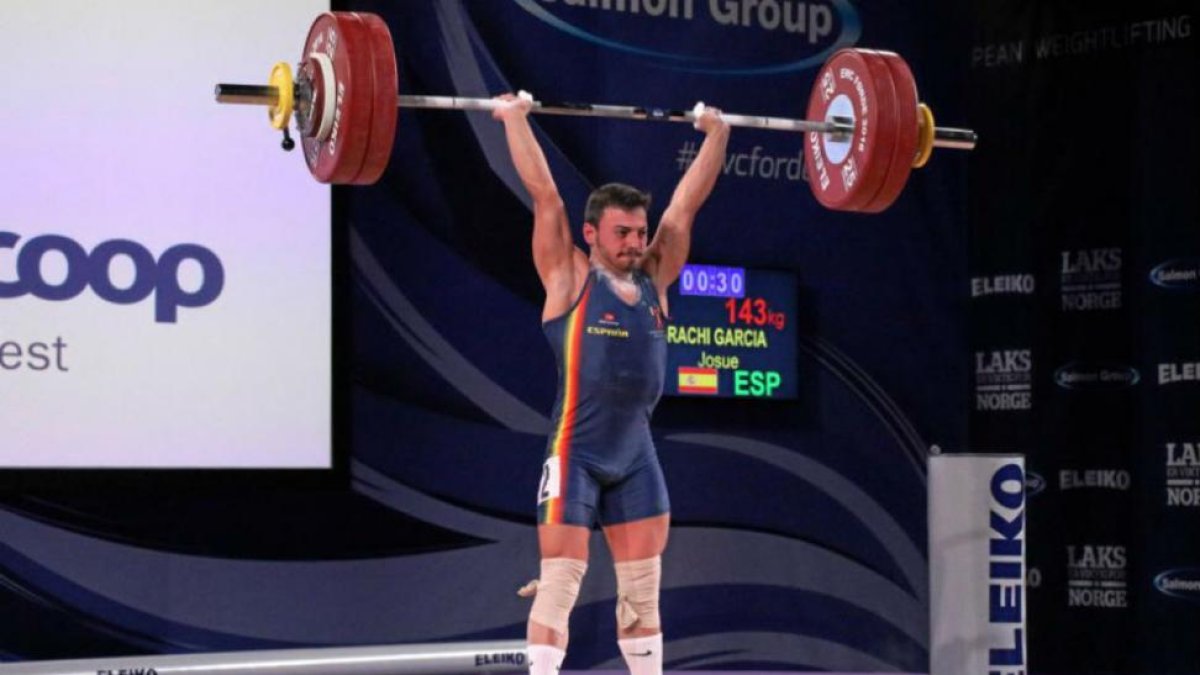 Josué Branchi en la final del mundial-FEDERACIÓN ESPAÑOLA DE HALTEROFÍLIA