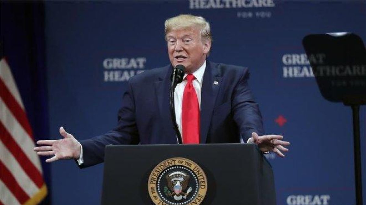 El presidente de los Estados Unidos, Donald Trump.-AP