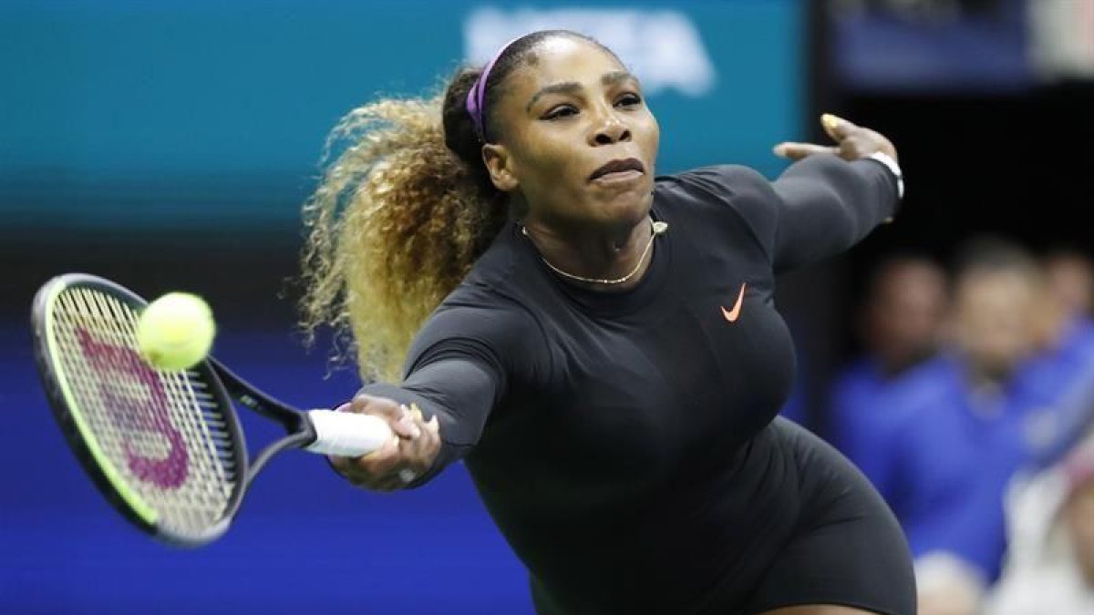 Serena Williams durante el partido.-EFE