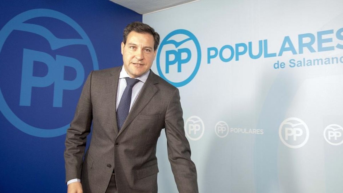 El portavoz del Grupo Parlamentario Popular de las Cortes de Castilla y León, Raúl de la Hoz, hace balance de la legislatura-ICAL