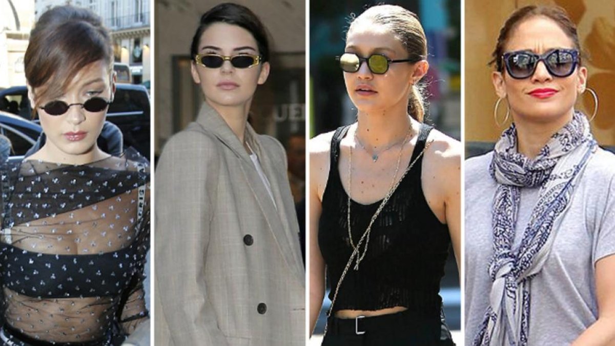 De izquierda a derecha, Bella Hadid, Kendall Jenner, Gigi Hadid y Jennifer Lopez.-