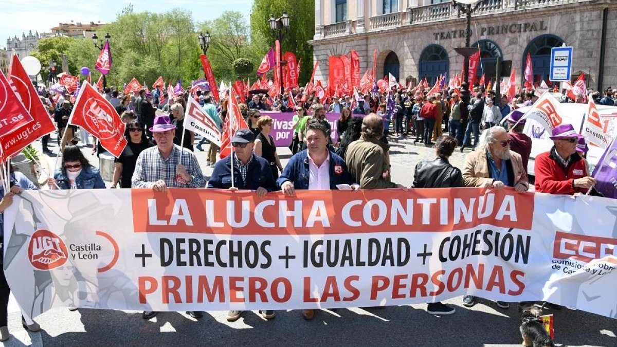 Manifestación 1º de mayo en Burgos.-ICAL