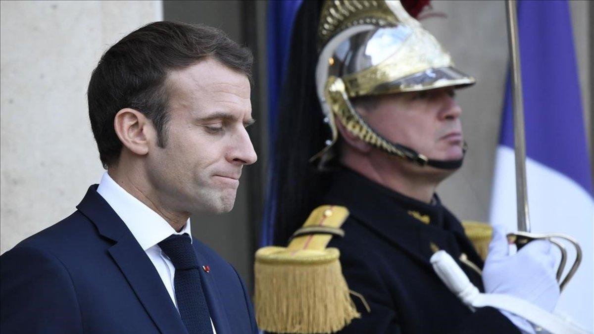 Enmanuel Macron, en el Eliseo-BERTRAND GUAY