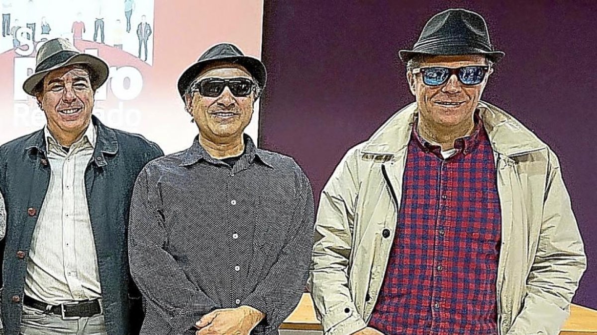 Varios miembros del grupo vallisoletano Los Nadie, Armando Fernández, Martín Alonso y Lorenzo Rodríguez.-E. M.