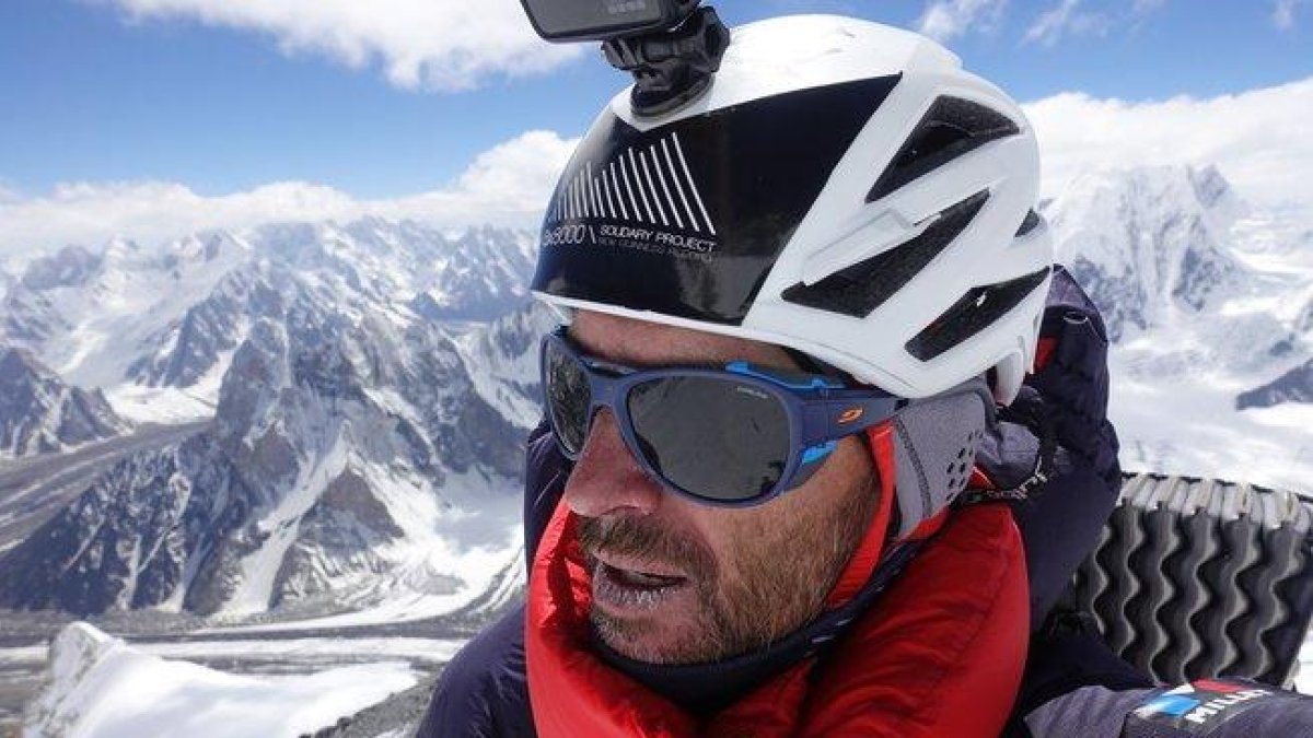 Sergi Mingote llegando al Campo 3 del Broad Peak.-