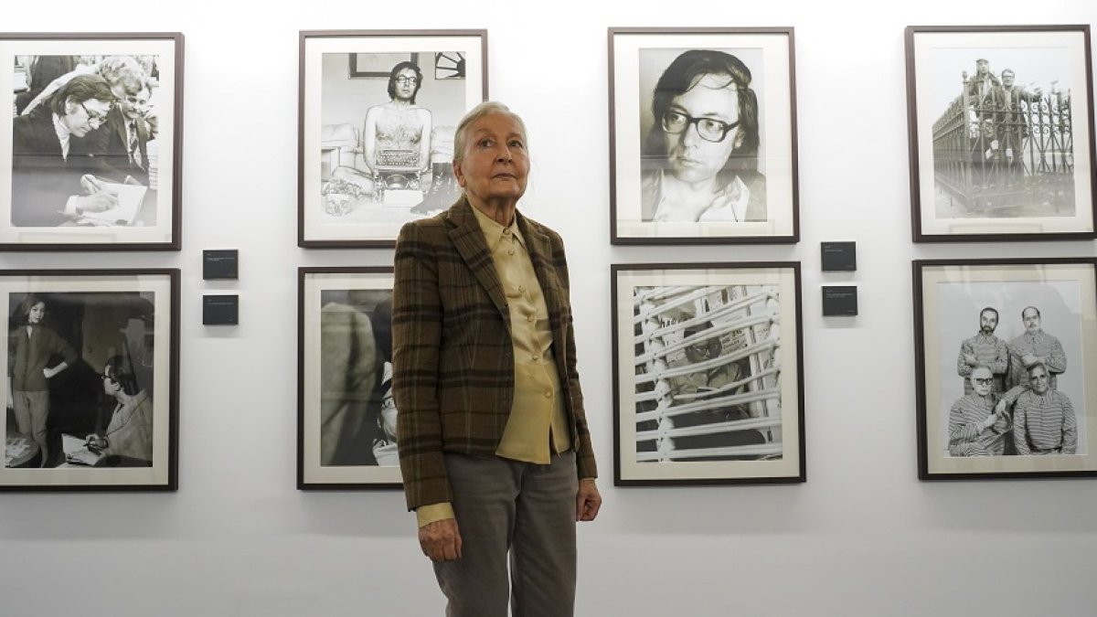 María España, en la exposición. | E. M.