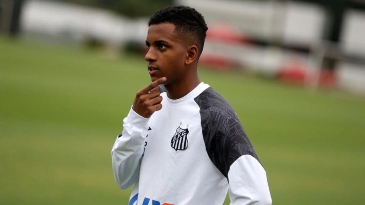 Rodrygo, en un entrenamiento-FERNANDO BIZERRA