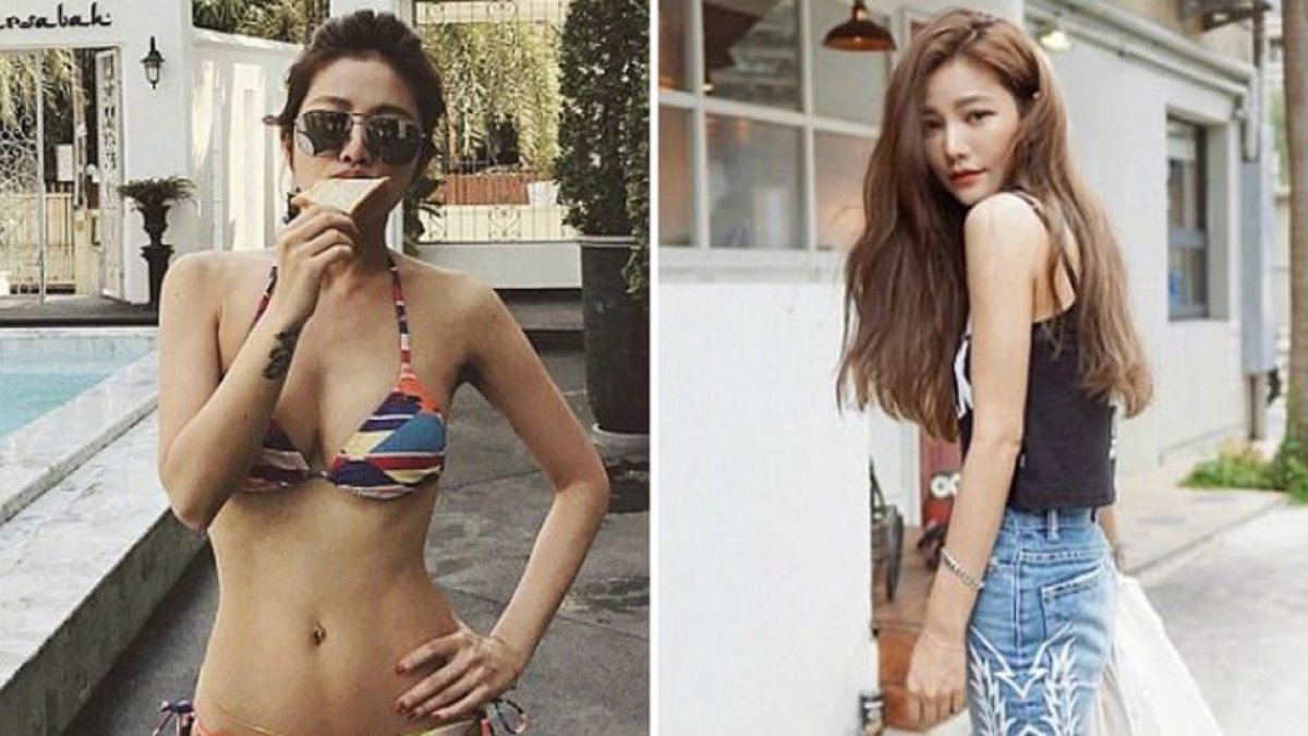 Lure Hsu, en dos imágenes que ha colgado últimamente en su cuenta de Instagram.-