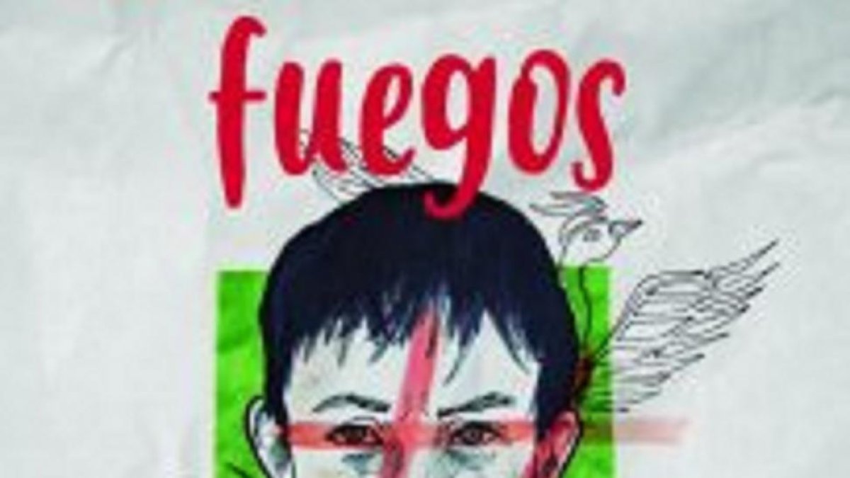 Detalle del cartel de la obra Fuegos.-E.M.