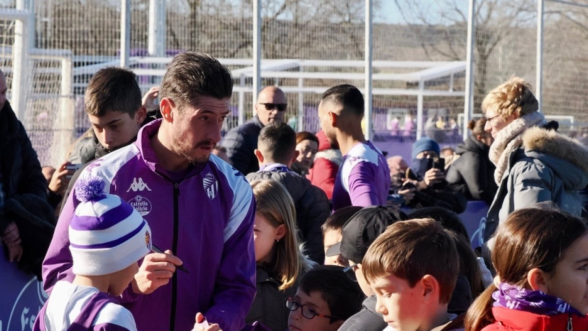 Entrenamiento del Día de Reyes del Real Valladolid. / Photogenic/Miguel Ángel Santos