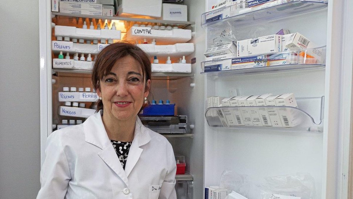 La alergóloga Alicia Armentia en las instalaciones del Hospital Río Hortega de Valladolid.-PABLO REQUEJO