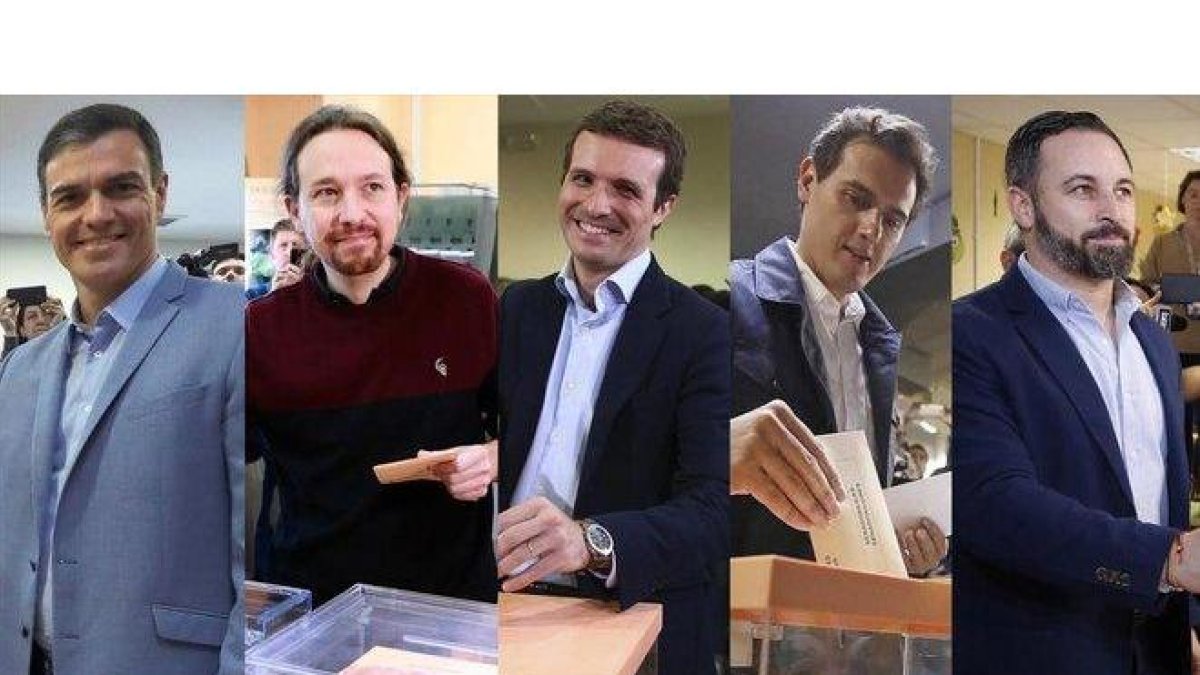 Los principales candidatos en estas elecciones generales.-EL PERIÓDICO