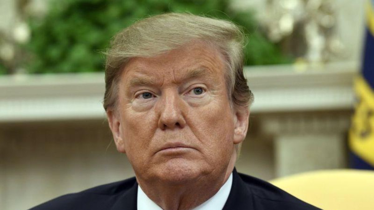 El presidente de los Estados Unidos, Donald Trump, en una reunión en la Casa Blanca.-AP