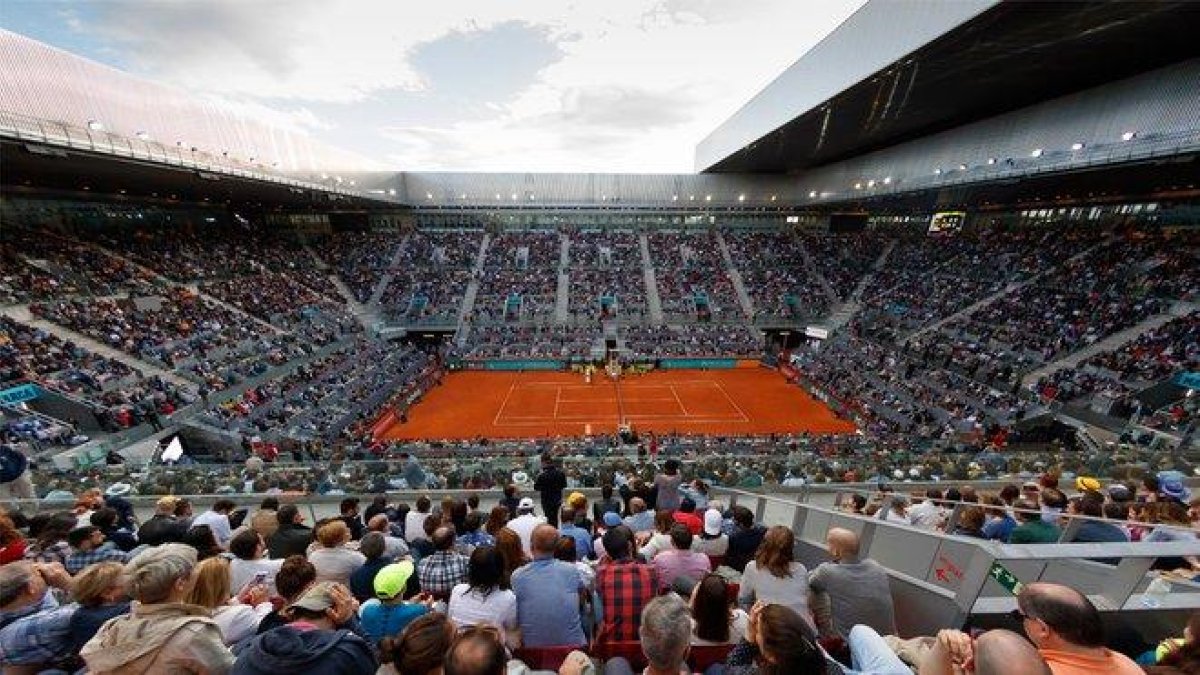 El recinto de la Caja Mágica durante la final del Mutua Madrid Open.-MUTUA MADRID OPEN