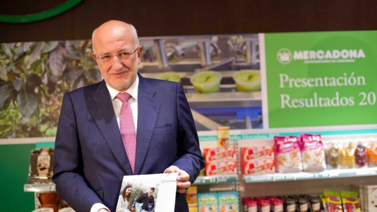 El presidente de Mercadona, Juan Roig, presenta los resultados de Mercadona en 2015-ICAL