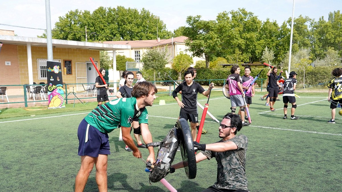 Exhibición previa a la II edición del Torneo de Jugger de Fiestas de Valladolid. -ICAL
