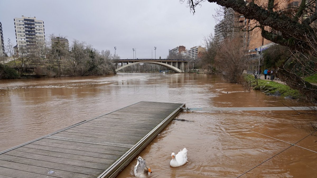 Aumento del caudal del río Pisuerga.- ICAL