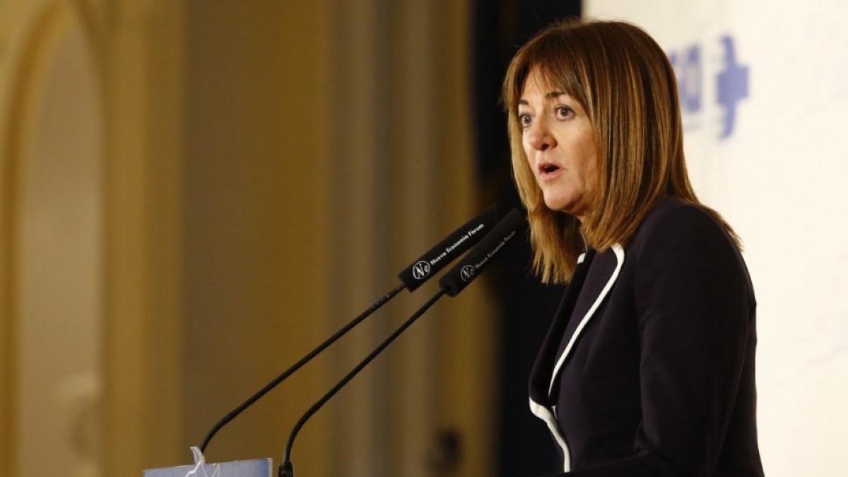 La secretaria general de los socialistas vascos Idoia Mendia.-/ AGUSTIN CATALAN