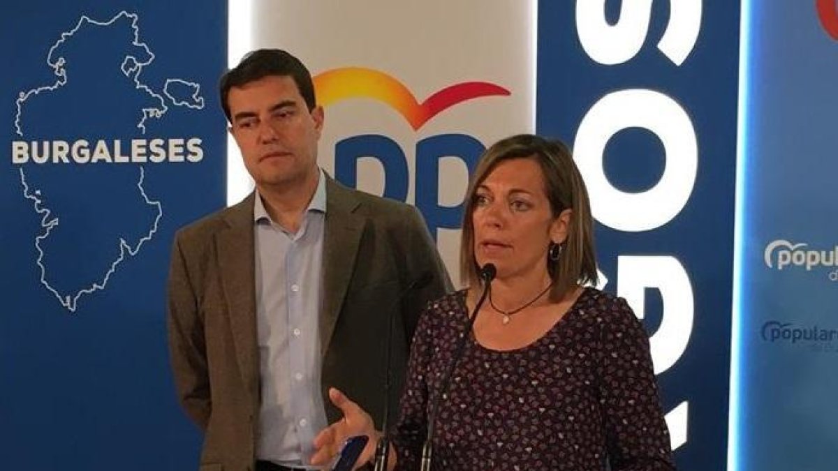 Milagros Marcos durante su comparecencia.-E.P.