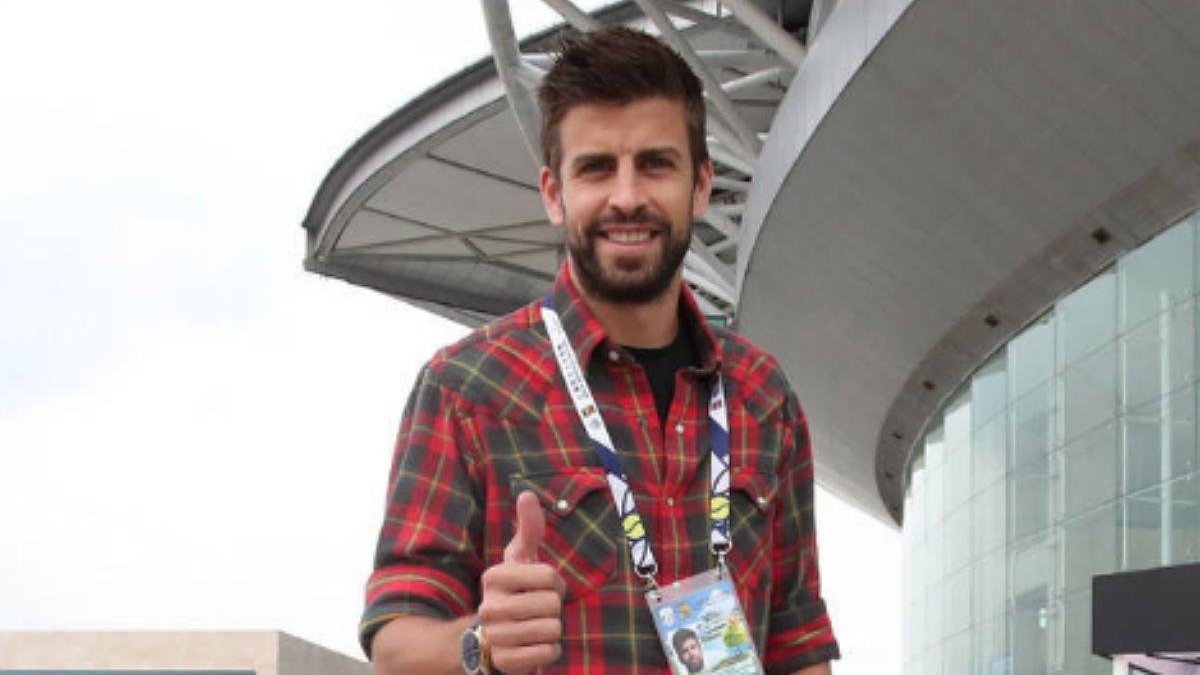 Piqué, a su llegada al Másters de Shanghái.-@LA2OLA