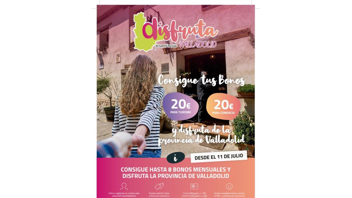 Cartel de Disfruta Valladolid.- E. M.