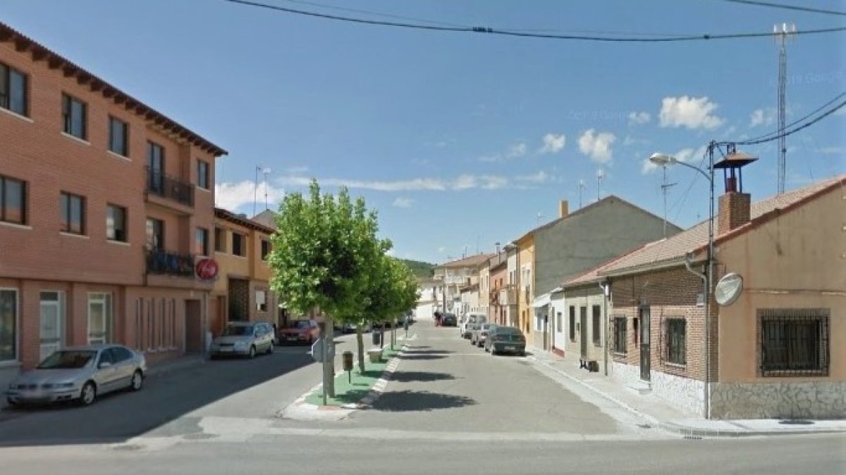 Calle en la que apareció la niña en Traspinedo. - EM