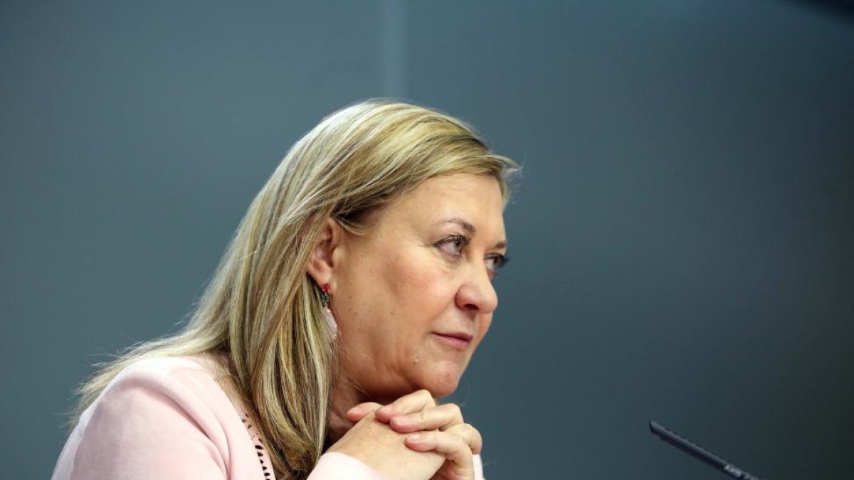 La consejera de Hacienda, Pilar del Olmo, comparece en rueda de prensa posterior al Consejo de Gobierno-ICAL