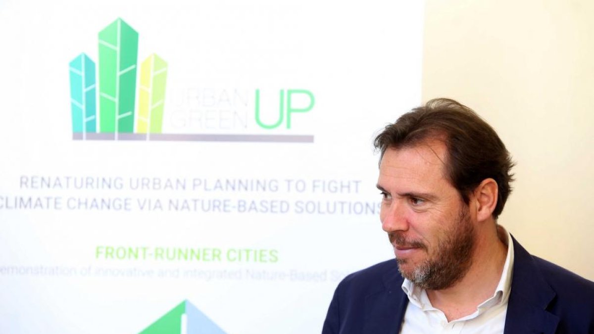 El alcalde de Valladolid, Óscar Puente, en la presentación del Proyecto Urban Green Up-Miriam Chacón / ICAL