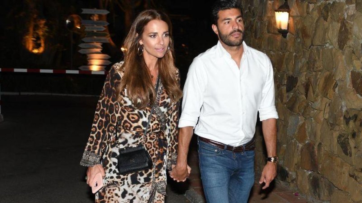Paula Echevarría y Miguel Torres, en Estepona el mes pasado.-KMJ KMA
