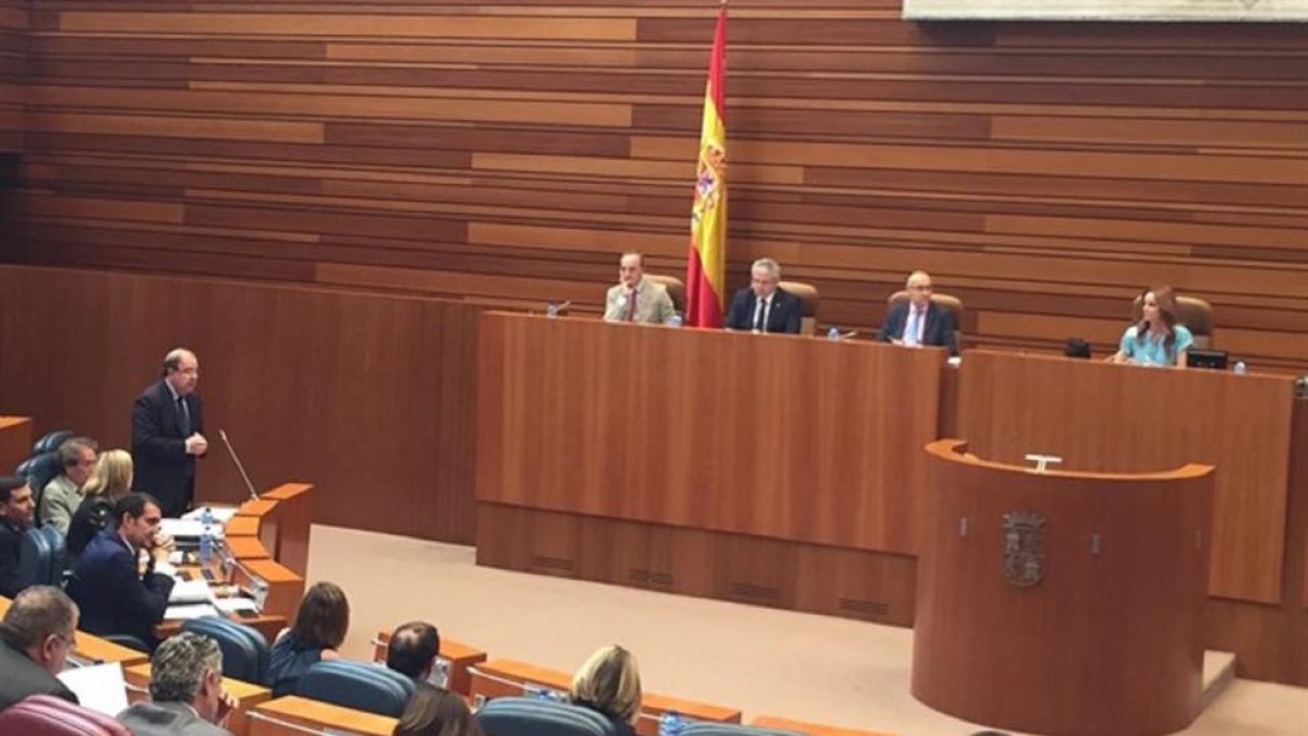 Juan Vicente Herrera durante un discurso.-EUROPA PRESS