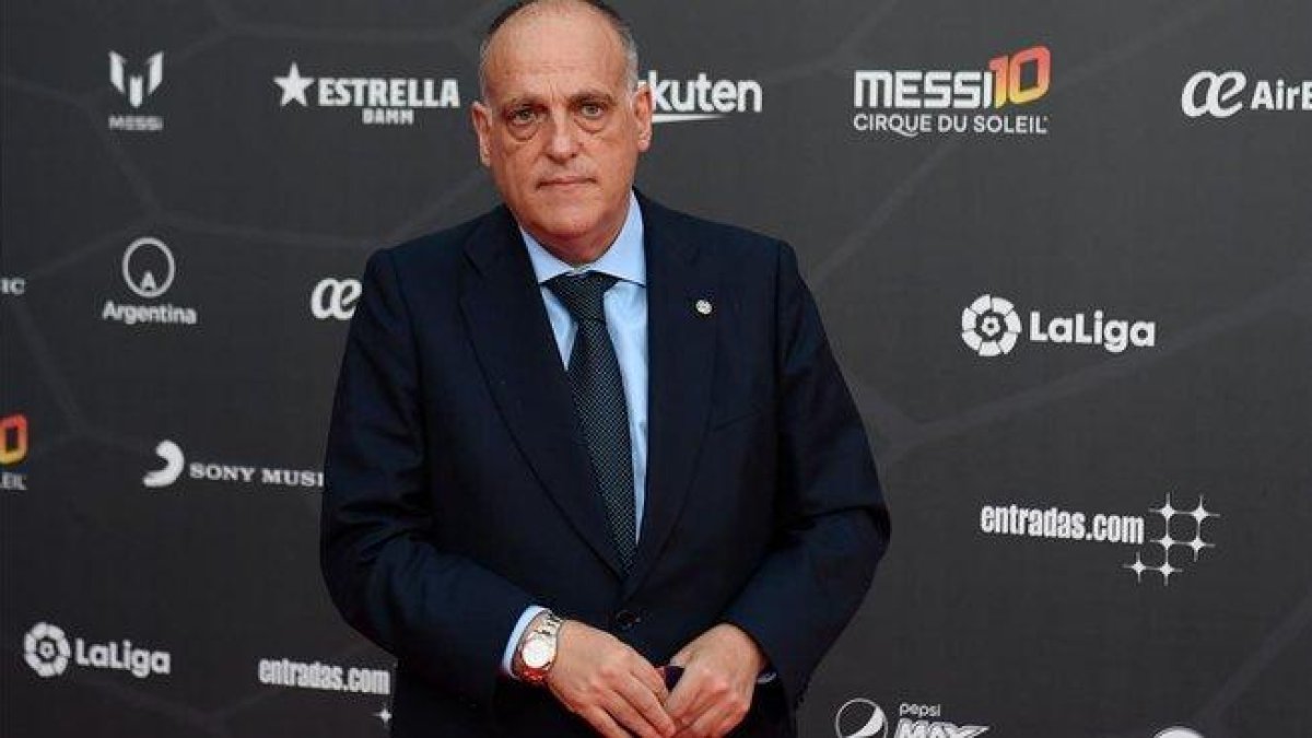 Javier Tebas, presidente de la Liga.-