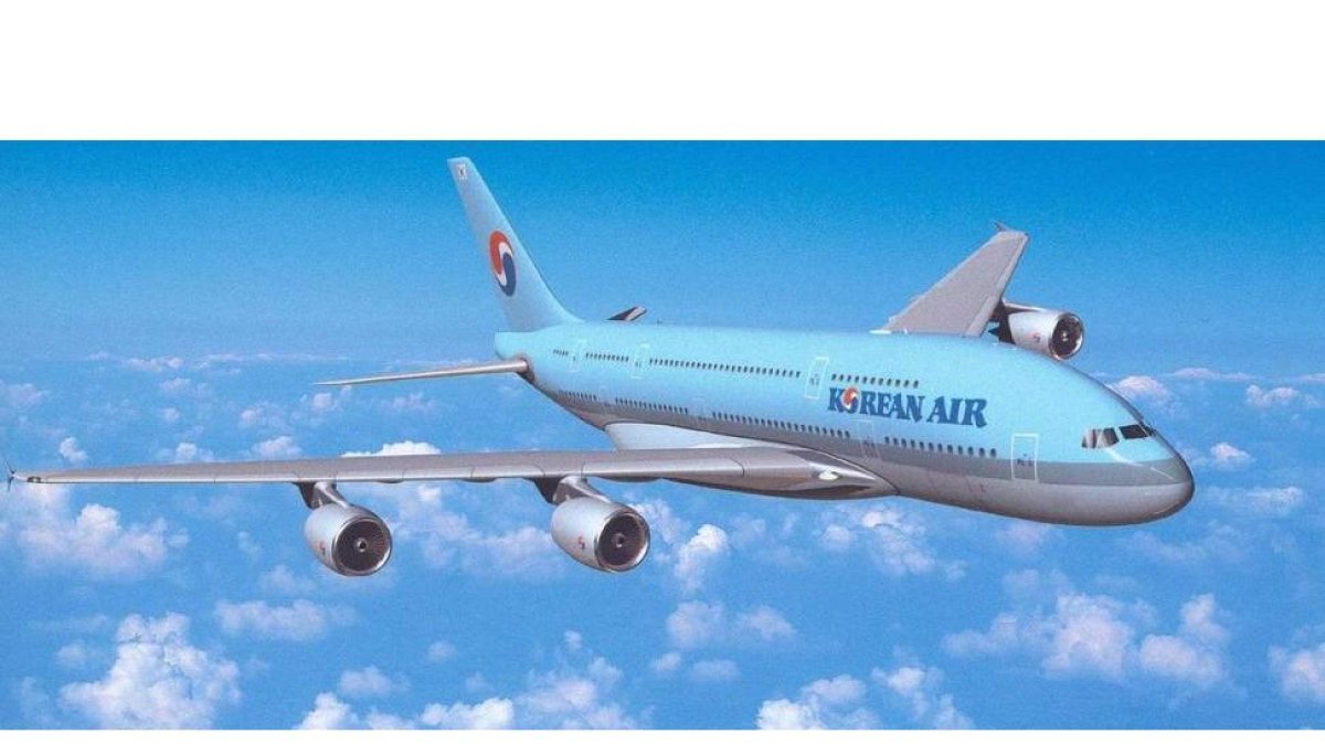 Una avión de Korean Air.-