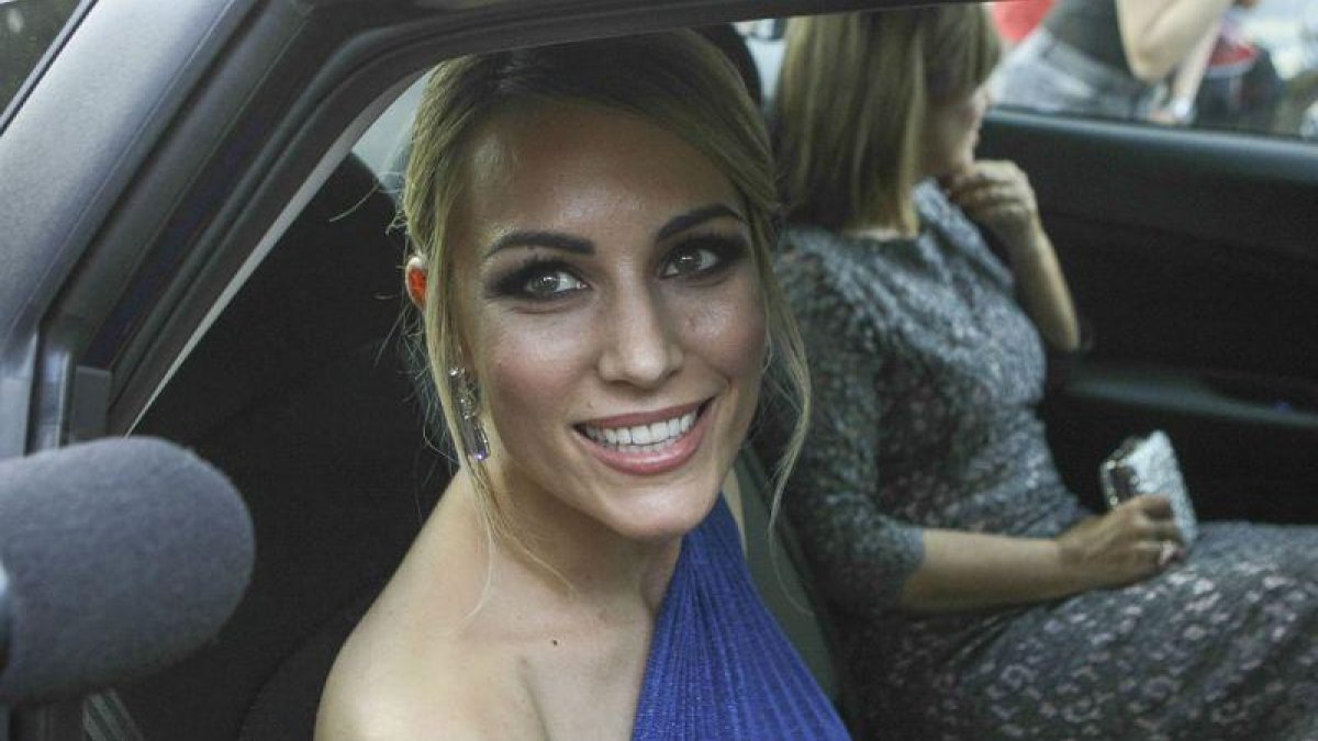 Edurne, el pasado 20 de mayo, acude a la boda de Risto Mejide y Laura Escanes.-GTRES / JOAN ARS