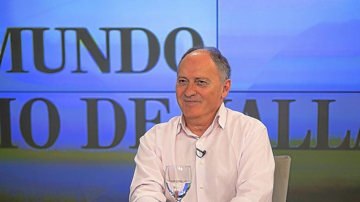 El secretario general de UGT en Castilla y León, Faustino Temprano, ayer en un momento de ‘La Quinta Esquina’.-PHOTOGENIC