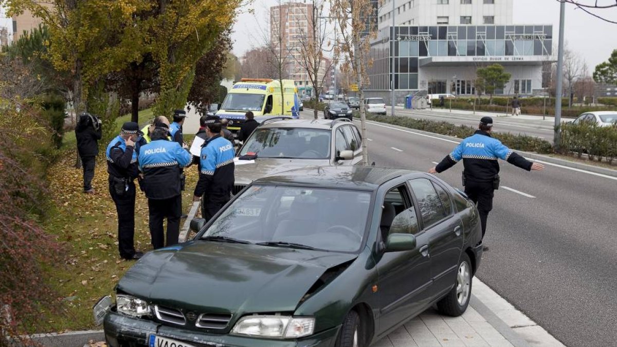 Colisión múltiple en la avenida de Salamanca-José C. Castillo