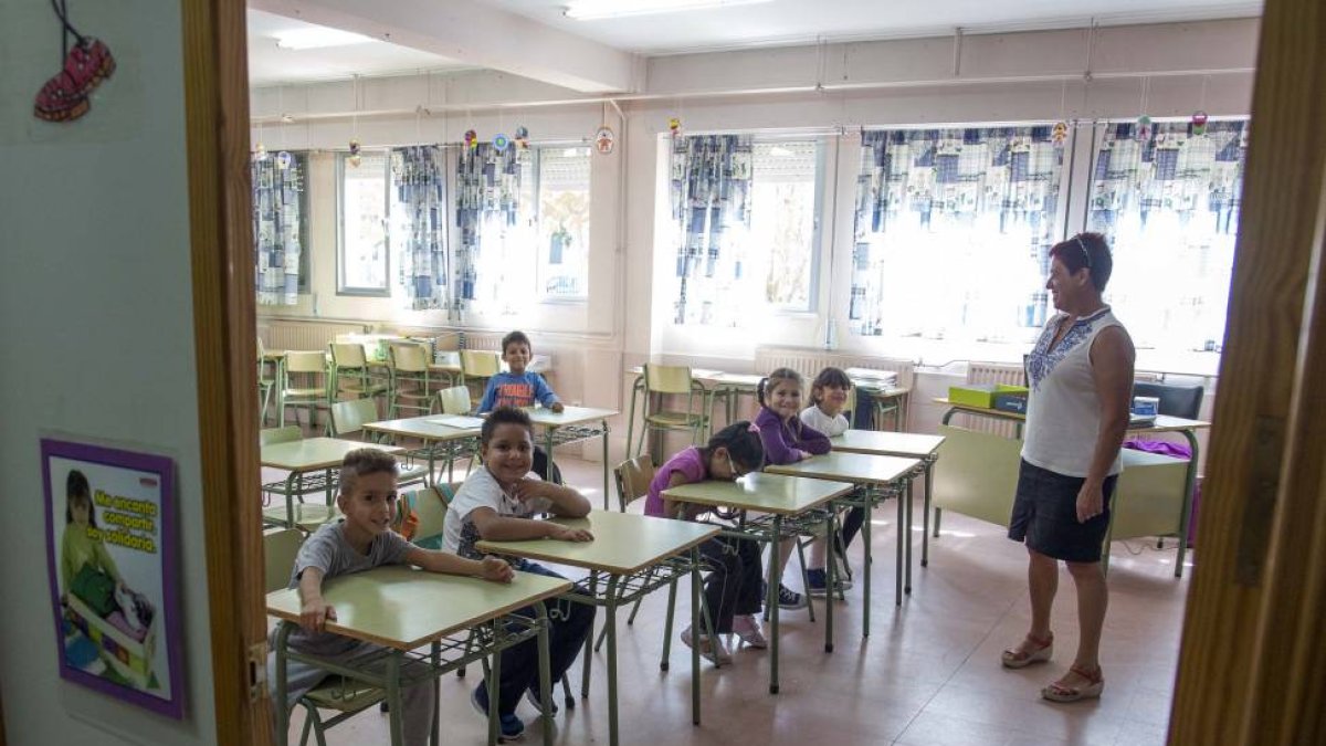 Los alumnos del colegio