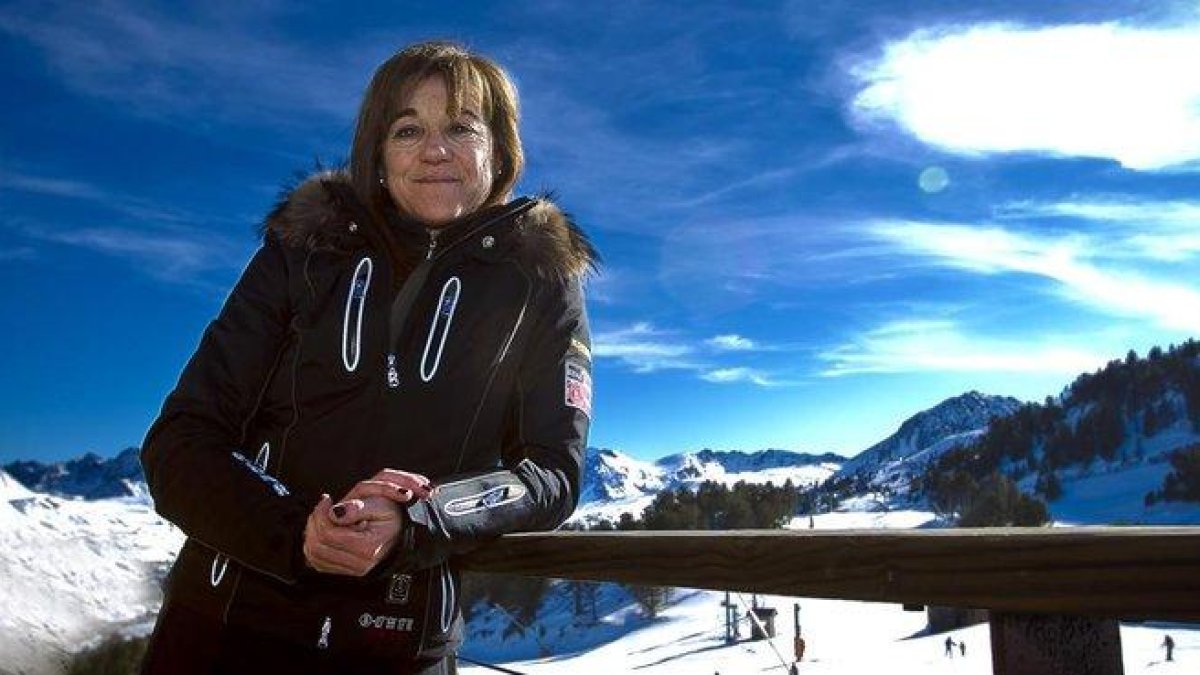 Blanca Fernández Ochoa, en un retrato del 2012, en las pistas de Soldeu.-JOAN CORTADELLAS