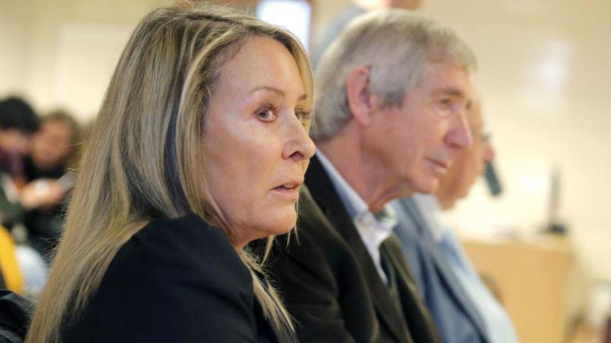 Marina Castaño, en el juicio por malversación en la Fundación Camilo José Cela.-LAVANDEIRA JR.